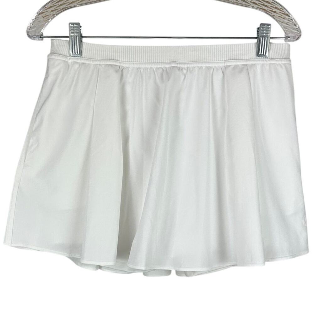 Lululemon Narrow Waistband Tennis Skirt White Women's Size 10 EUC